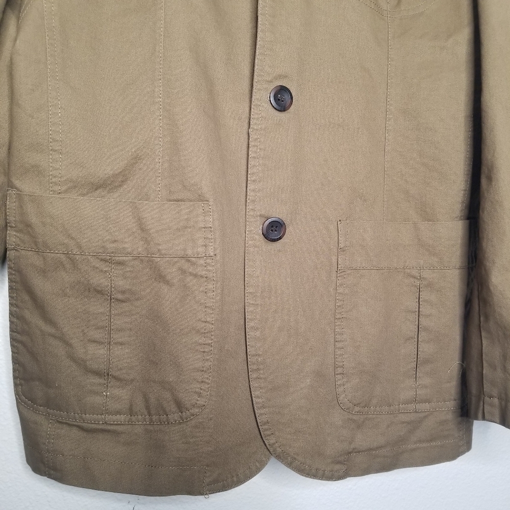 Jeep Outfitters 100% cotton Weather Repellent tan Jacket blazer L - Picture 4 of 9